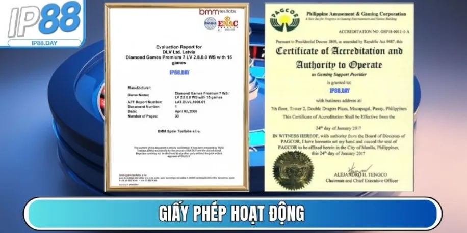 Ip88 - Nền Tảng Cá Cược Trực Tuyến Hàng Đầu Châu Á Năm 2025 6 Giấy phép hoạt động